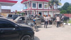 Kapolsek Tebo Ilir Turun Langsung Guna Mengantisipasi Kelangkaan BBM, 10 Unit Kendaraan R4 dan R 2 Diamankan*