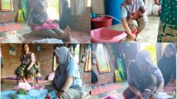 Kepedulian Yang Menyentuh Hati Dari Ibu Jaminah, istri Calon Kades Kemantan No.2 Samsudin (Bujang) Patut Menjadi Panutan