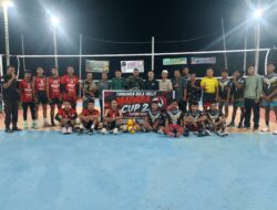 CAMAT YANTO BUKA RESMI OPEN TURNAMEN MADARA VC CUP II, CARI BIBIT ATLET VOLI DESA SUNGAI ARO*